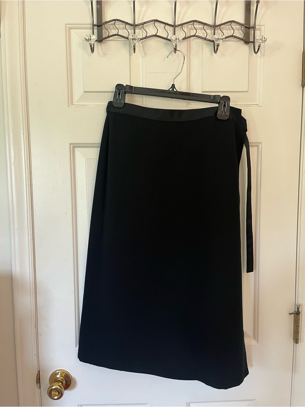 Black dressy wrap skirt